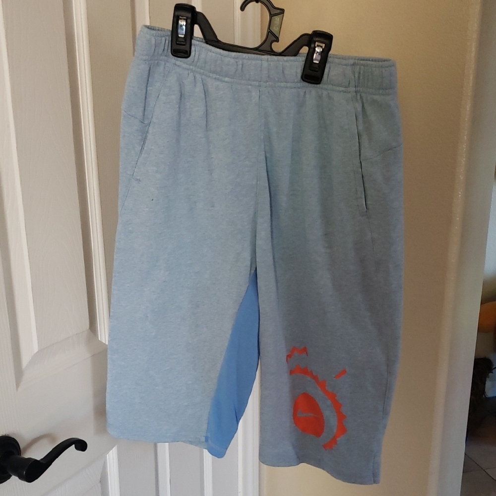 Nike Kids Blue and Orange Shorts